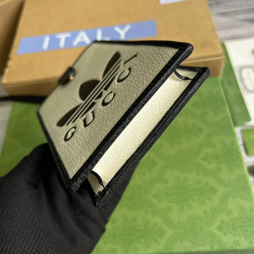 adidas x Gucci phone case 702203 Off-white and black leather