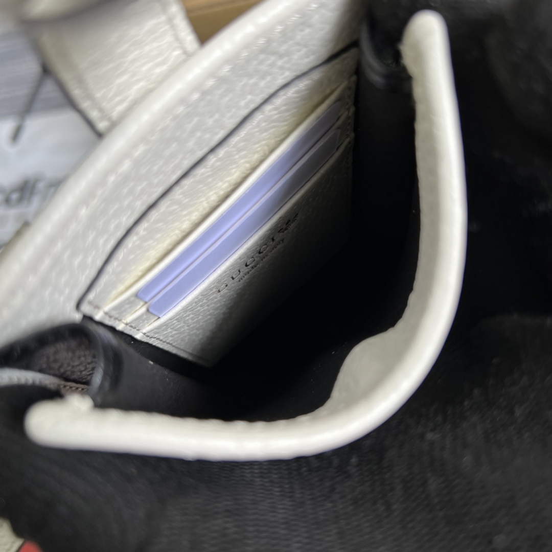 adidas x Gucci phone case 702203 Black and off-white leather