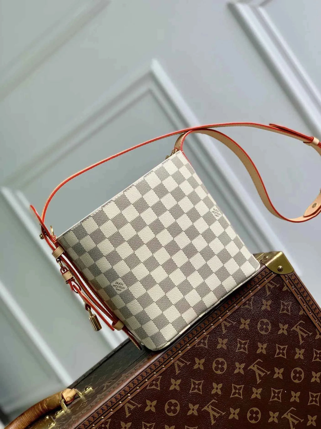 Louis Vuitton All In BB Bag, N40855 Damier Azur coated canvas