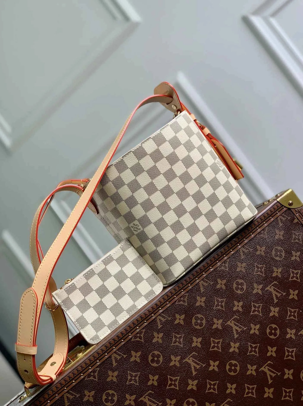 Louis Vuitton All In BB Bag, N40855 Damier Azur coated canvas