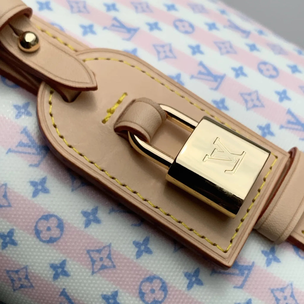Louis Vuitton All In BB Bag, M29115 Blue Coated canvas
