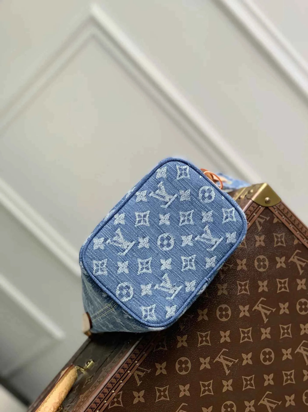 Louis Vuitton All In BB Bag, M28107 Blue Denim