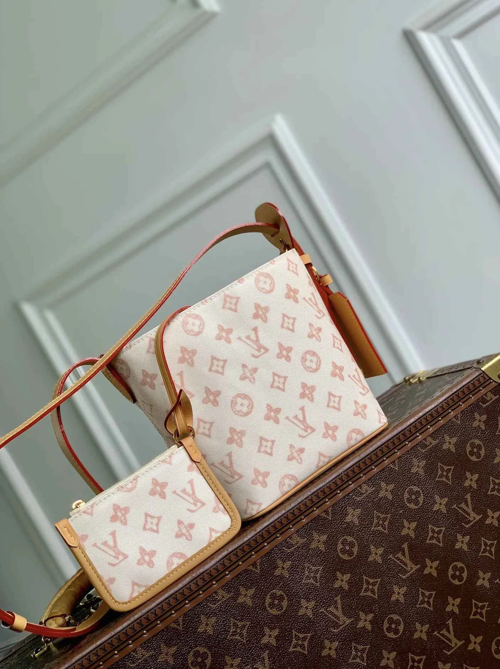 Louis Vuitton All In BB, M28335 Monogram Origine Lin Coated canvas