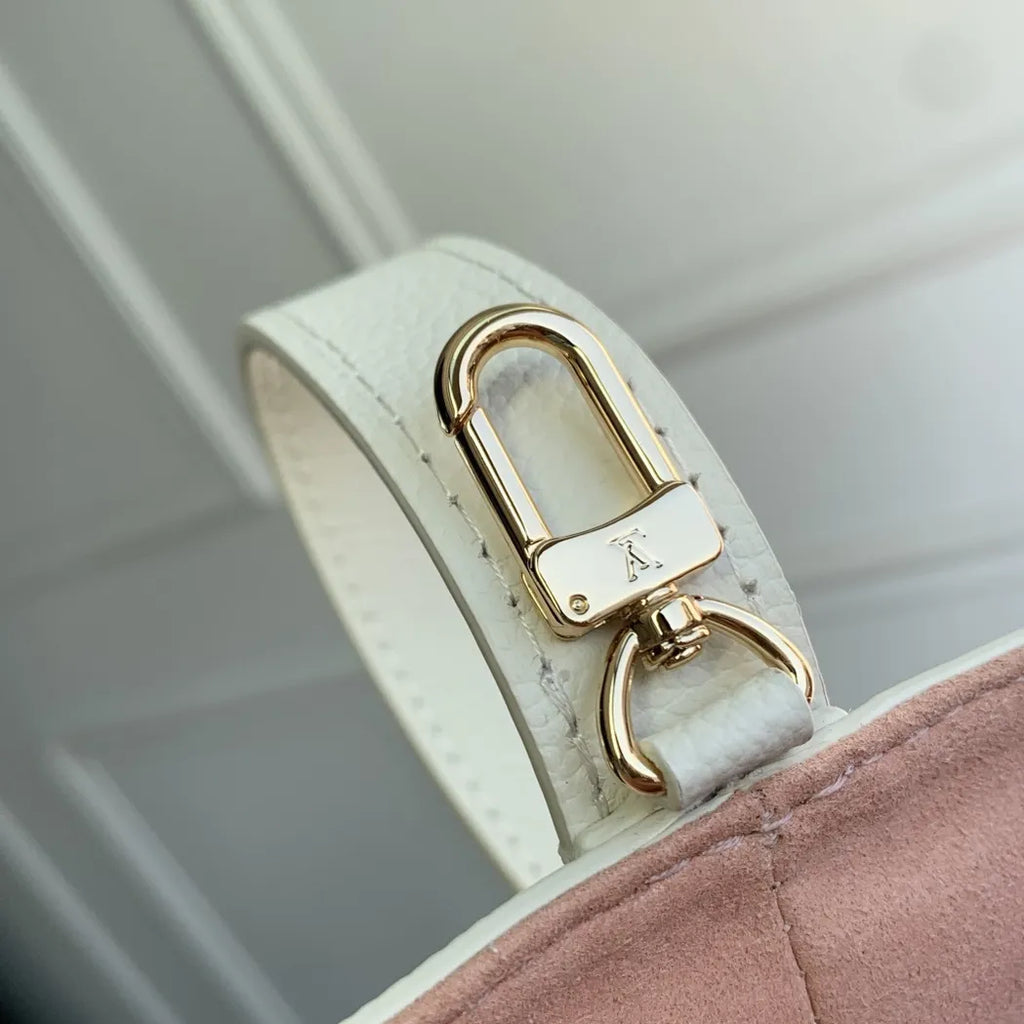 Louis Vuitton All In BB, M28315 Milky White Peach Cowhide leather