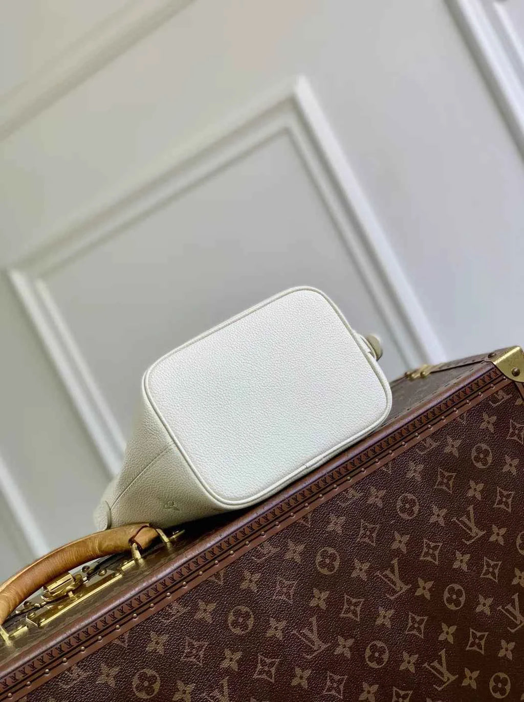 Louis Vuitton All In BB, M27570 Milky White Green Cowhide leather