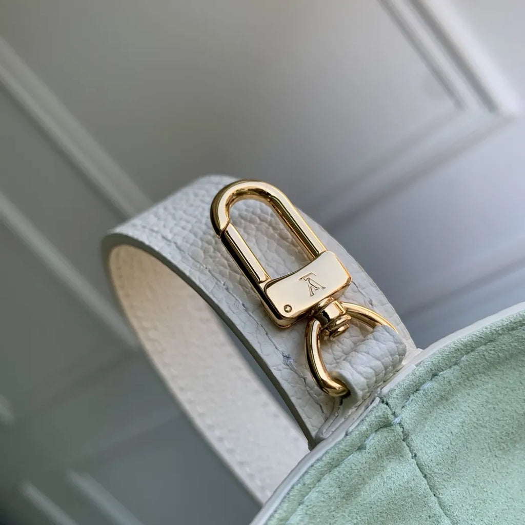 Louis Vuitton All In BB, M27570 Milky White Green Cowhide leather