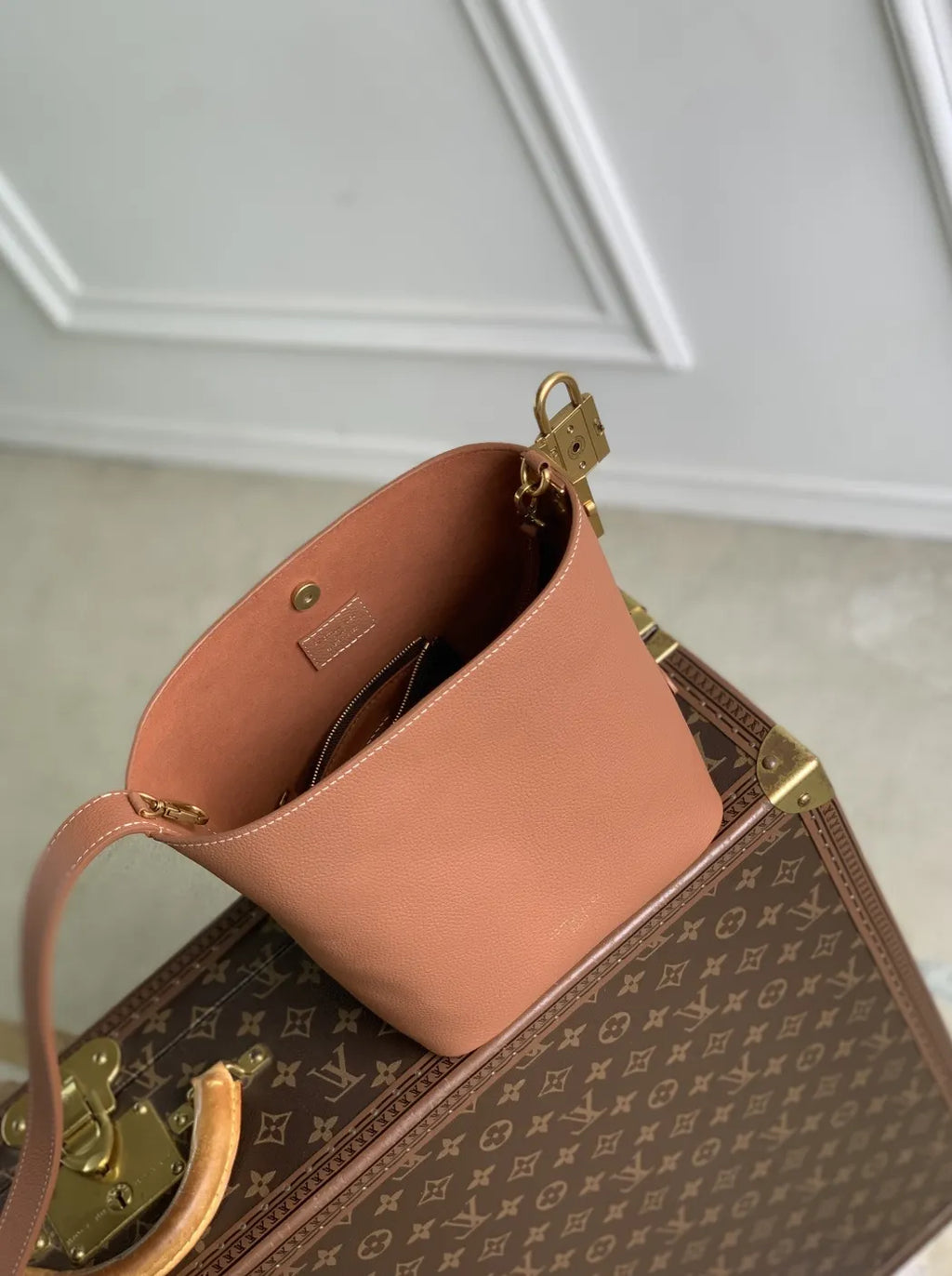 Louis Vuitton Low Key All In BB, M14416 Cognac Brown Calf leather