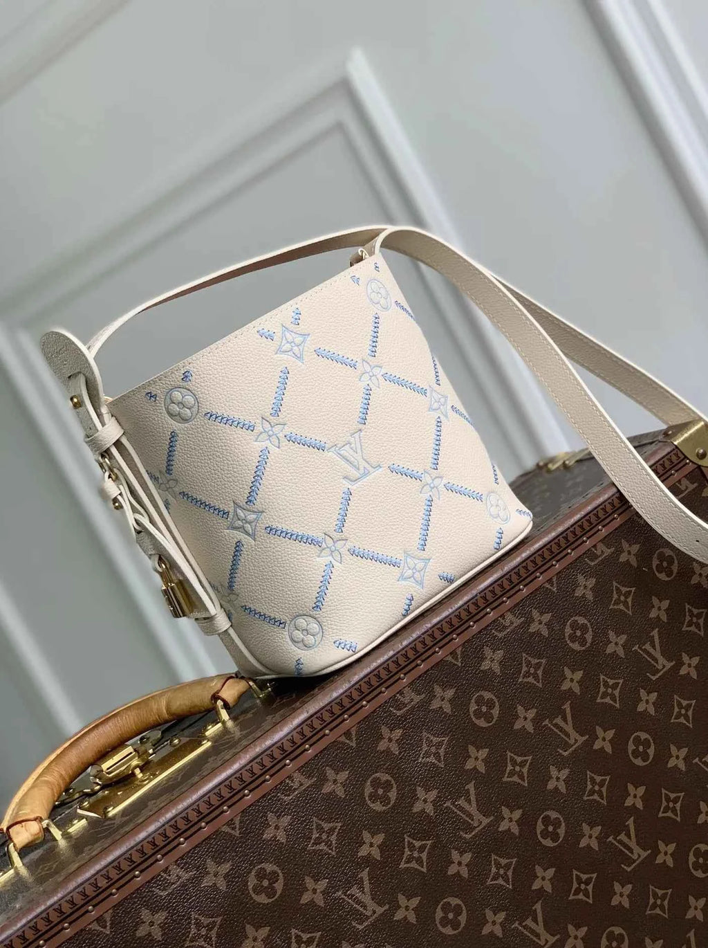 Louis Vuitton All In BB Bag, M28910 Quartz Couture Cowhide leather