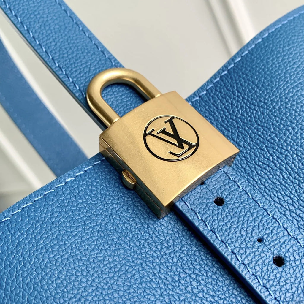 Louis Vuitton Low Key All In BB, M27370 Prussian Blue Calf leather