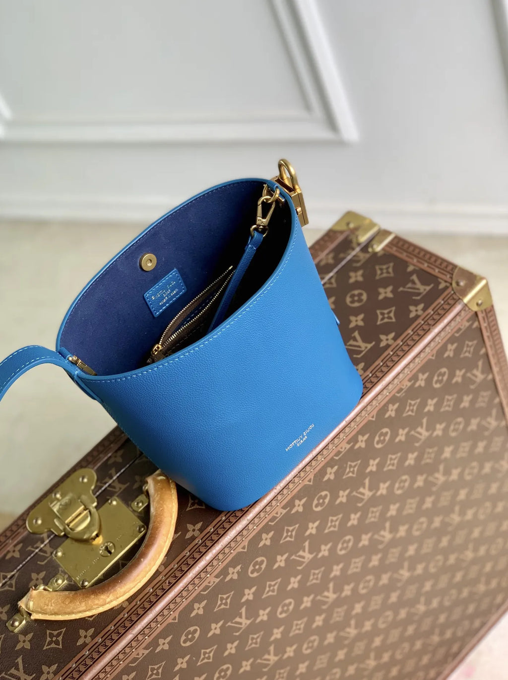 Louis Vuitton Low Key All In BB, M27370 Prussian Blue Calf leather