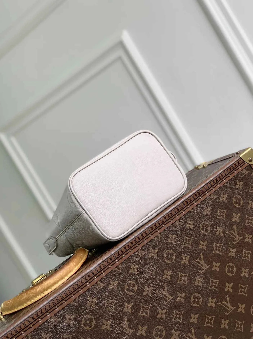 Louis Vuitton All In BB, M28342 Brume Gray Cowhide leather