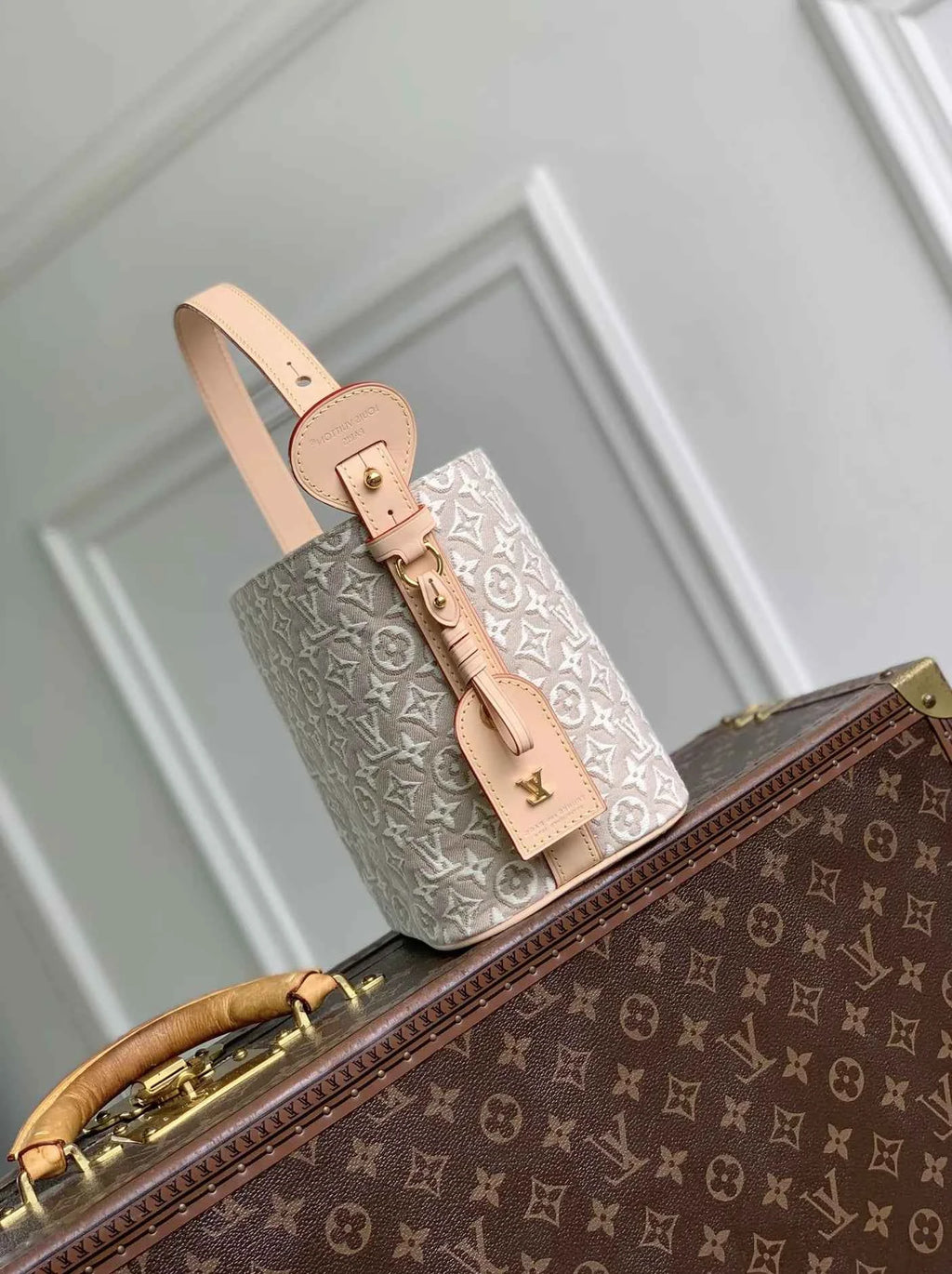 Louis Vuitton All In BB Bag, M2A377 Monogram Emblème Peuplier
