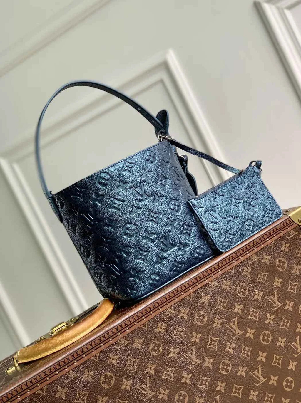 Louis Vuitton All In BB, M26430 Shimmery Ink Cowhide leather