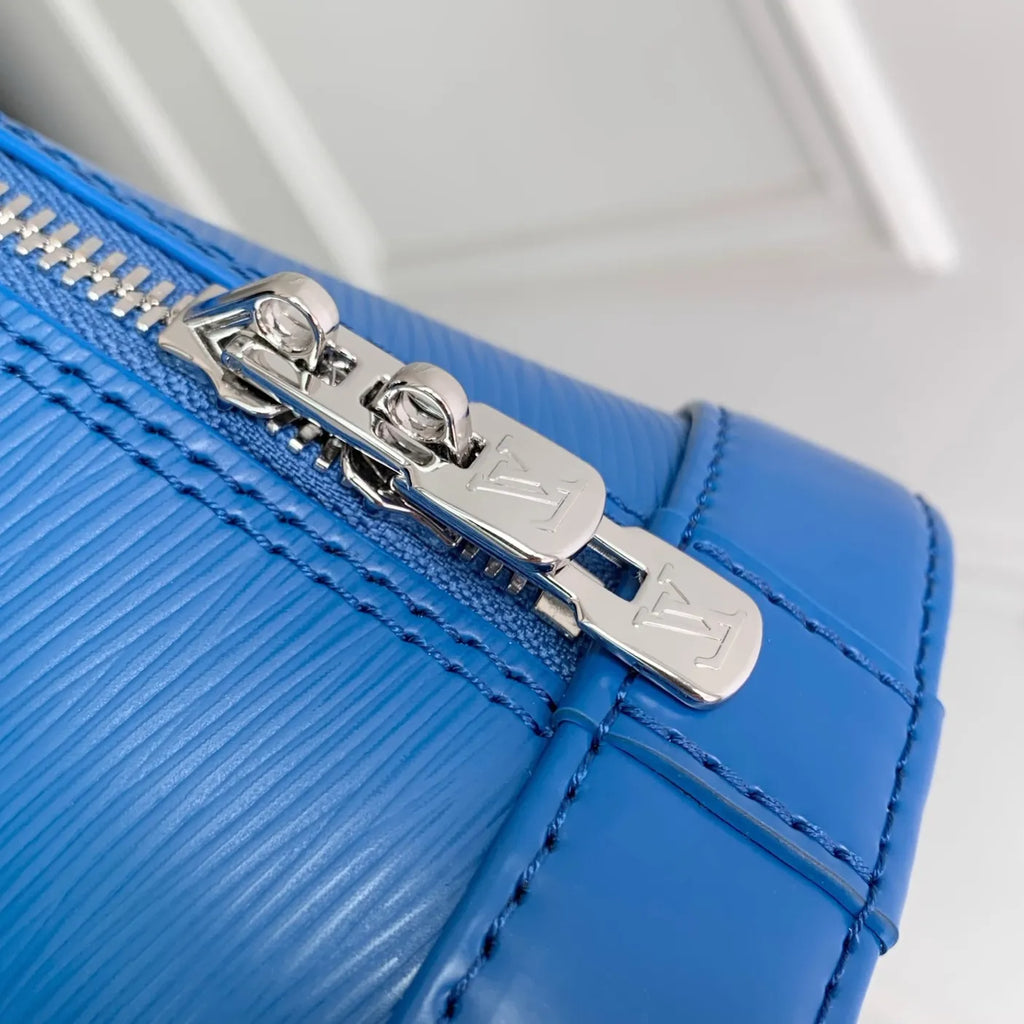 Louis Vuitton Alma BB Bag, M29125 Ocean Blue Cowhide leather