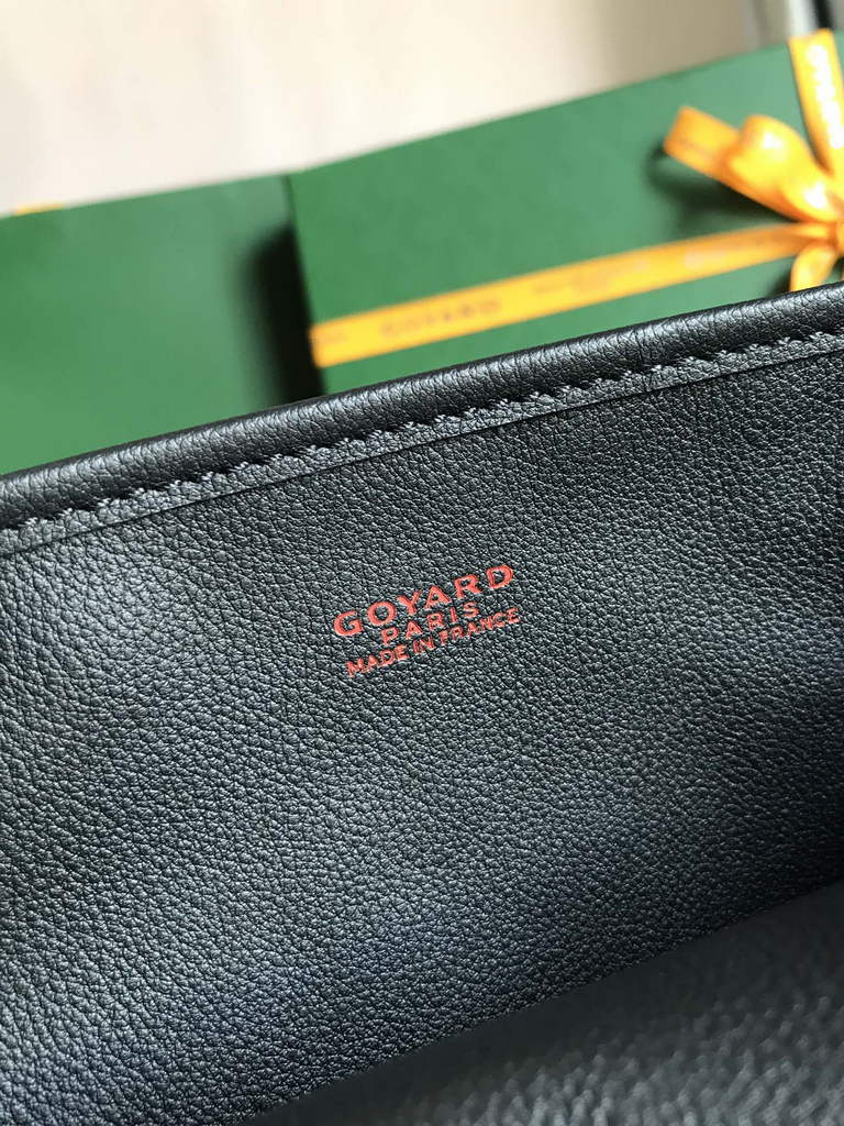 Goyard Anjou Mini Tote Bag, GY020660 Leather Black