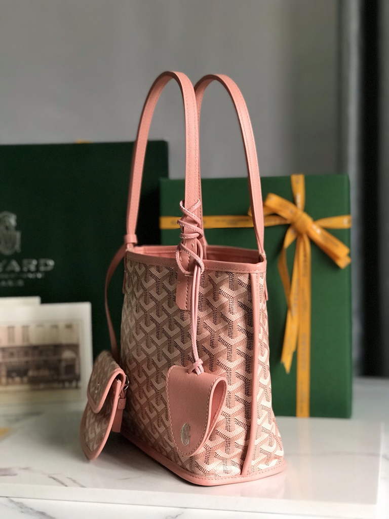 Goyard Anjou Mini Tote Bag, GY020660 Pink