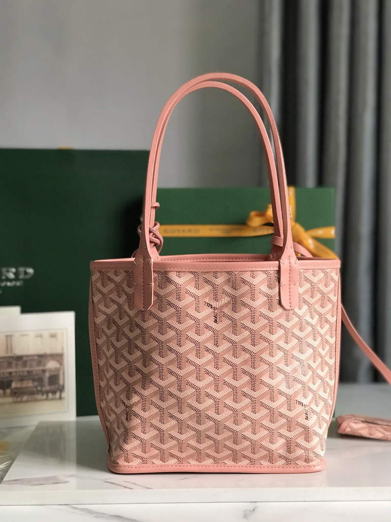 Goyard Anjou Mini Tote Bag, GY020660 Pink