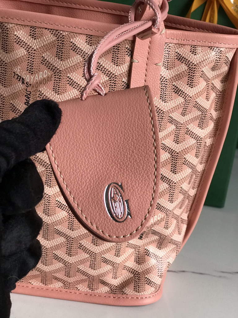 Goyard Anjou Mini Tote Bag, GY020660 Pink