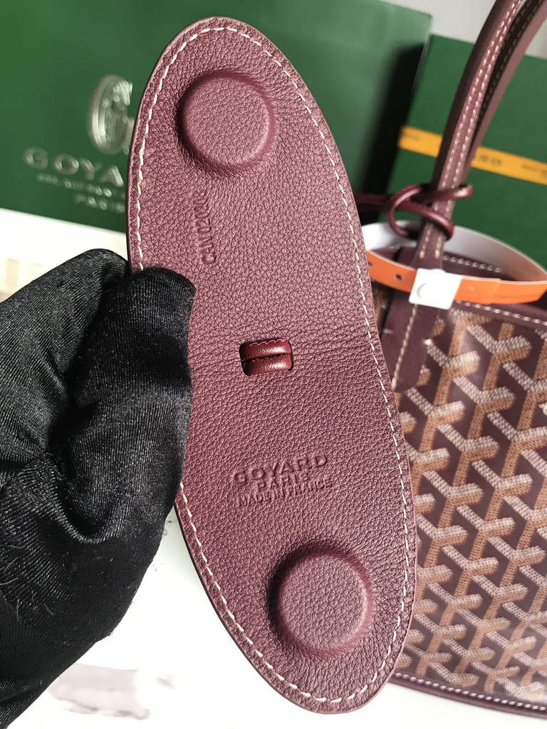 Goyard Anjou Mini Tote Bag, GY020660 Leather Purple
