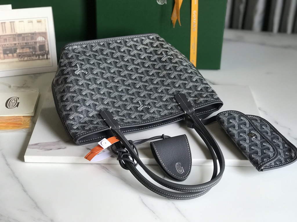 Goyard Anjou Mini Tote Bag, GY020660 Gray