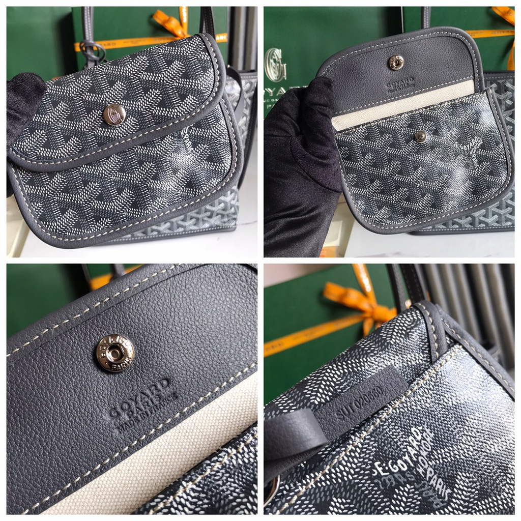 Goyard Anjou Mini Tote Bag, GY020660 Gray