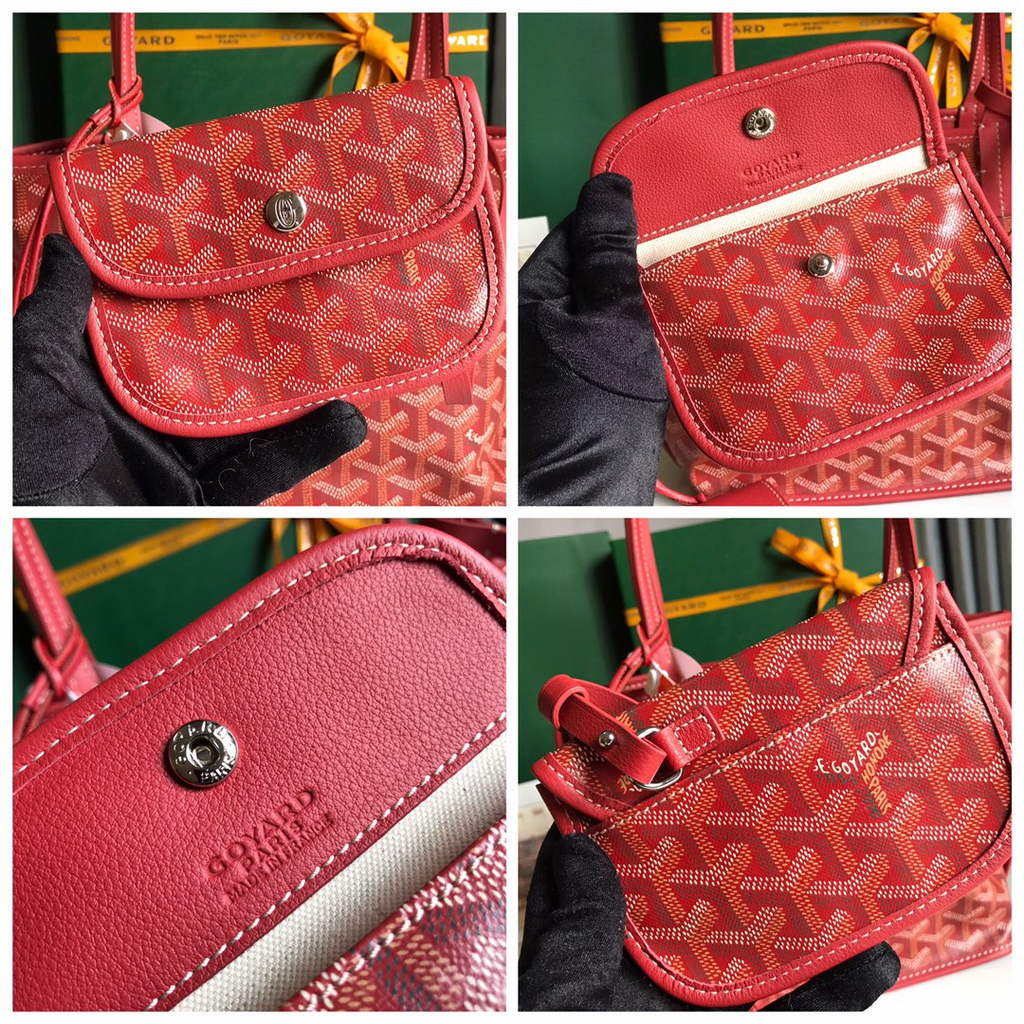 Goyard Anjou Mini Tote Bag, GY020660 Red