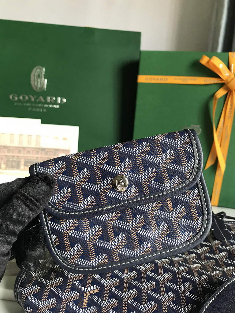 Goyard Anjou Mini Tote Bag, GY020660 Navy Blue