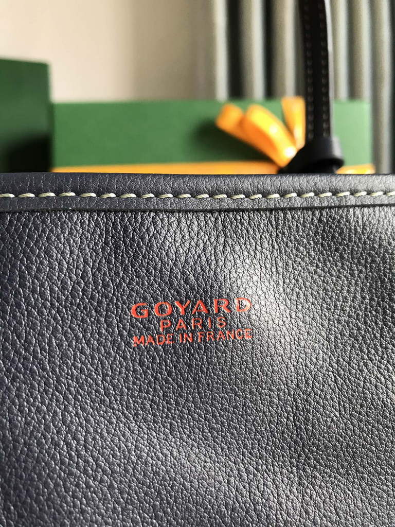 Goyard Anjou Mini Tote Bag, GY020660 Navy Blue