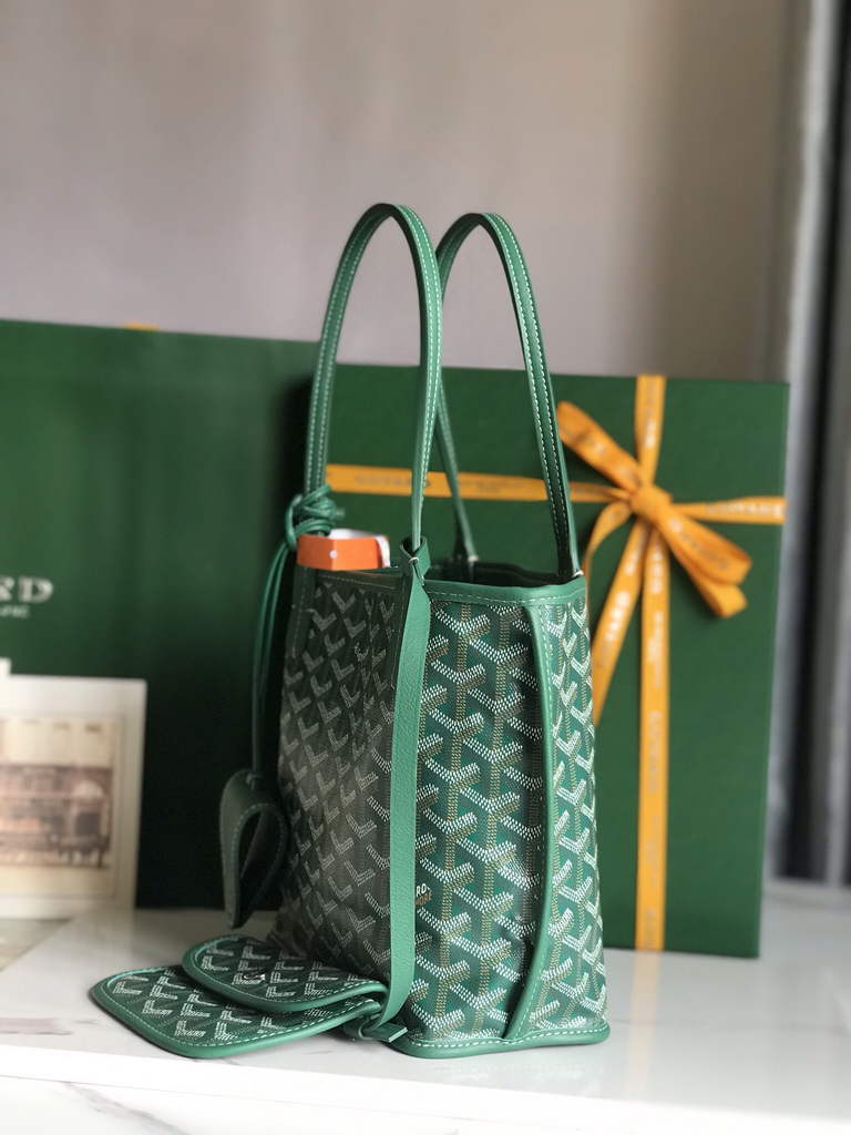 Goyard Anjou Mini Tote Bag, GY020660 Green