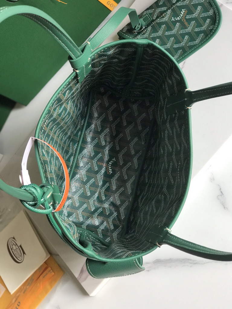 Goyard Anjou Mini Tote Bag, GY020660 Green