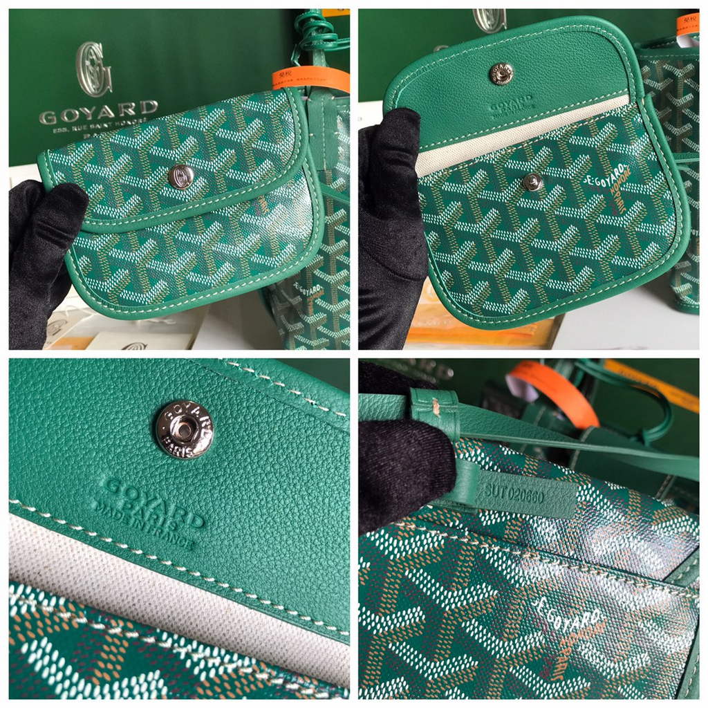 Goyard Anjou Mini Tote Bag, GY020660 Green
