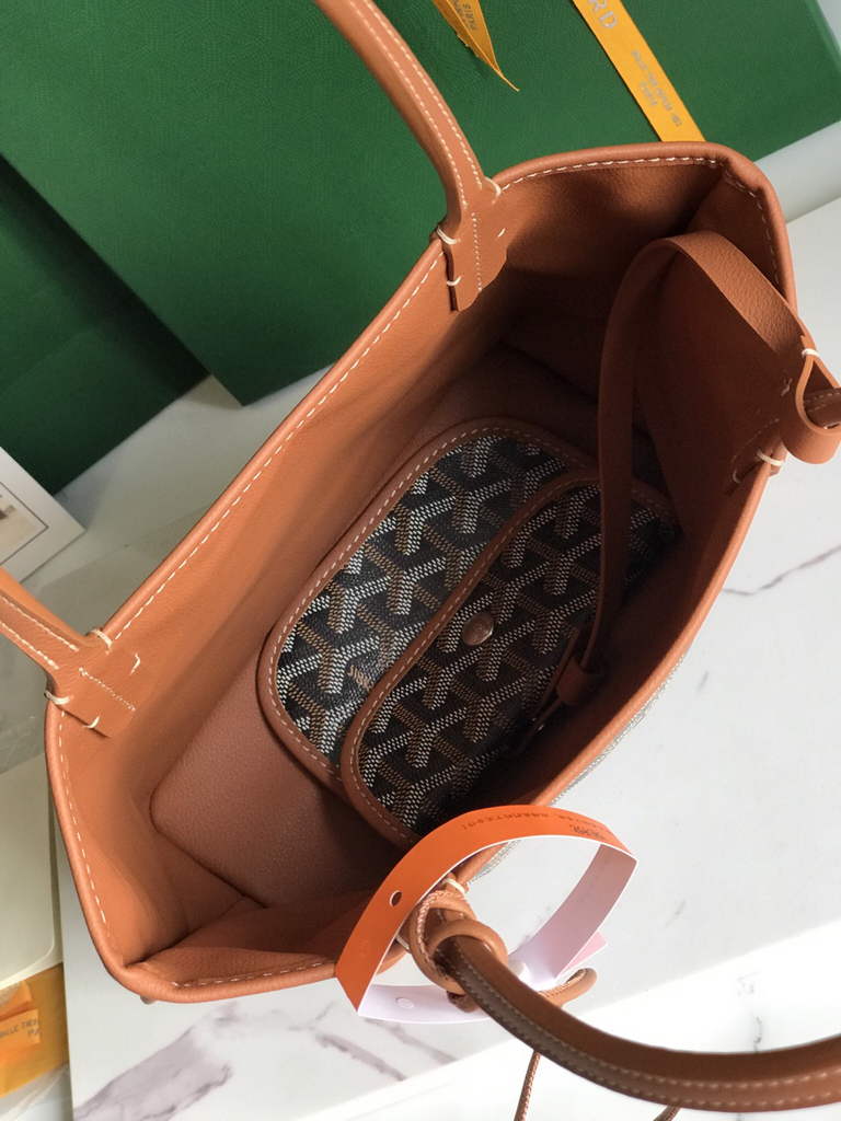 Goyard Anjou Mini Tote Bag, GY020660 Brown