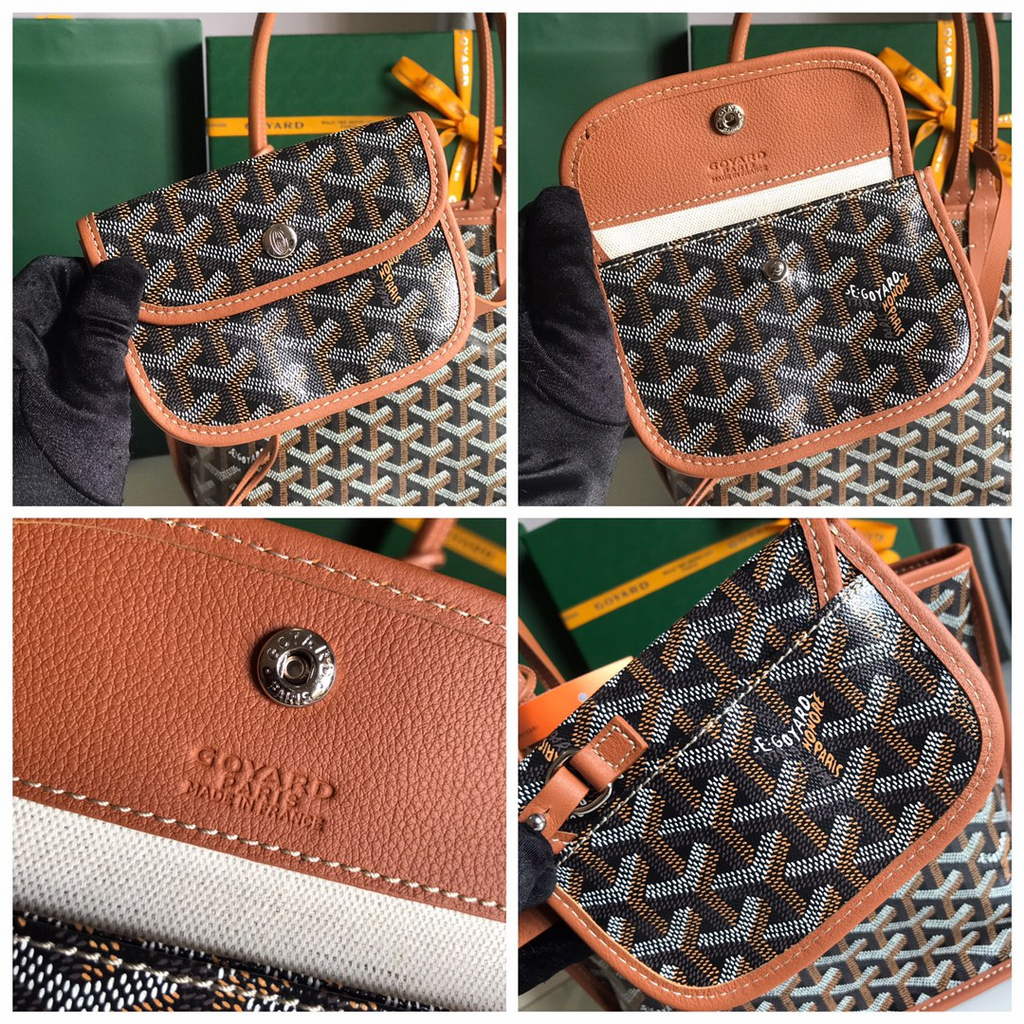 Goyard Anjou Mini Tote Bag, GY020660 Brown
