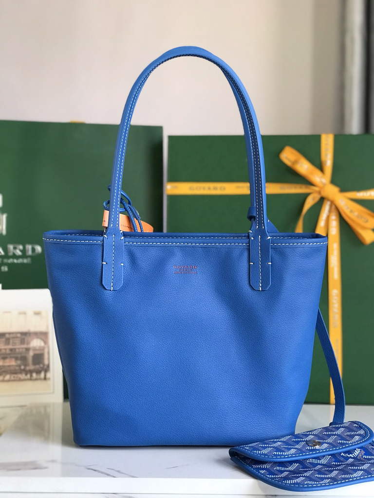 Goyard Anjou Mini Tote Bag, GY020660 Blue