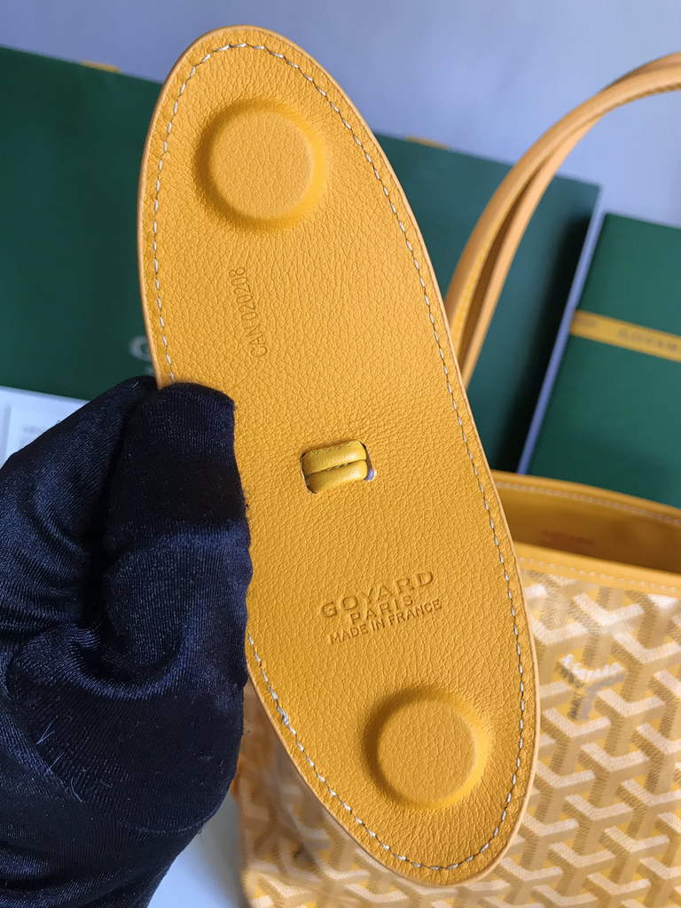 Goyard Anjou Mini Tote Bag, GY020660 Yellow