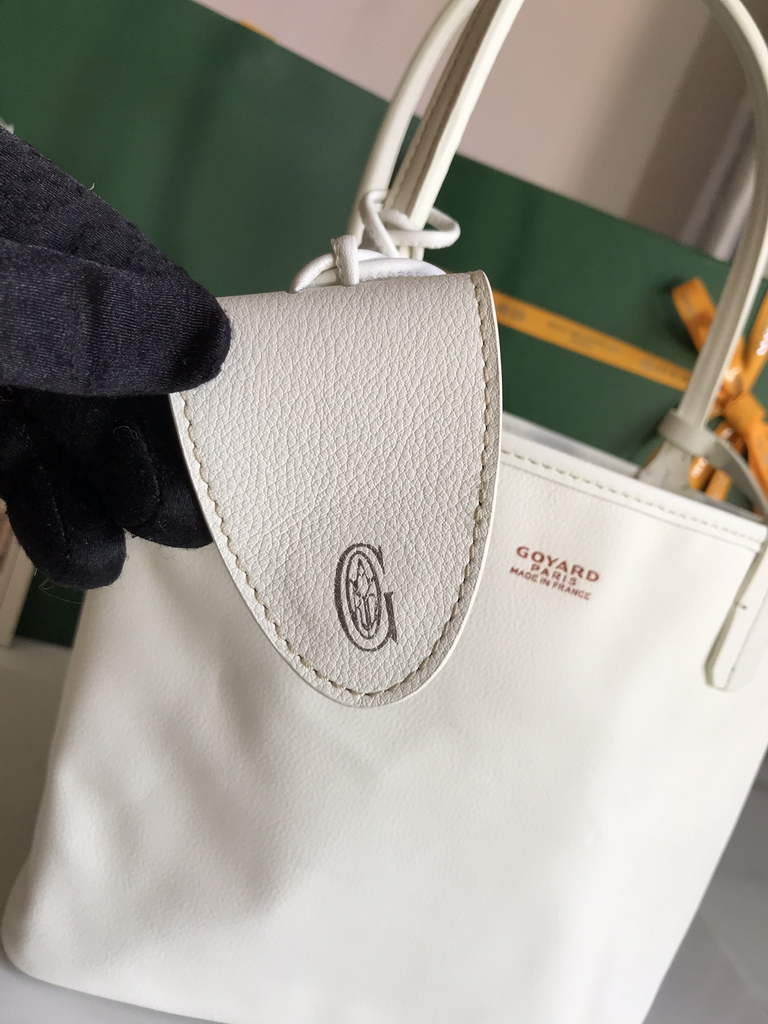 Goyard Anjou Mini Tote Bag, GY020660 White