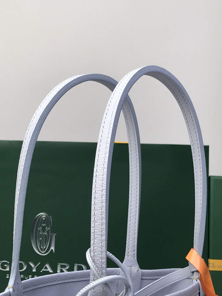 Goyard Anjou Mini Tote Bag, GY020660 Leather Light Blue