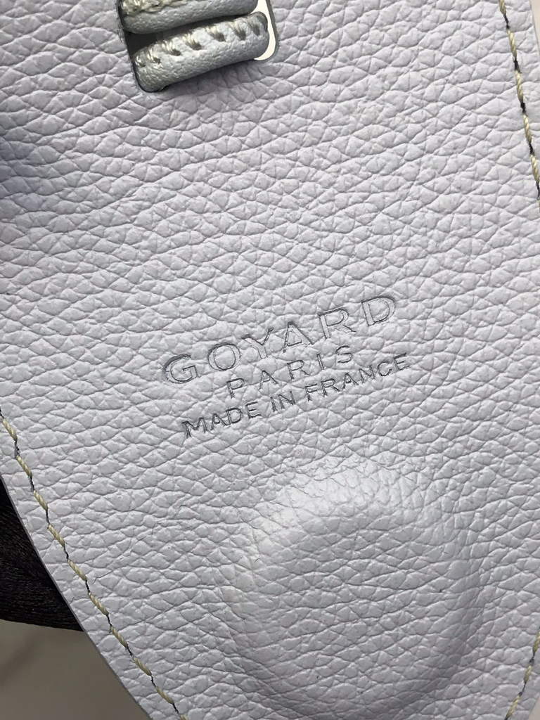 Goyard Anjou Mini Tote Bag, GY020660 Leather Light Blue
