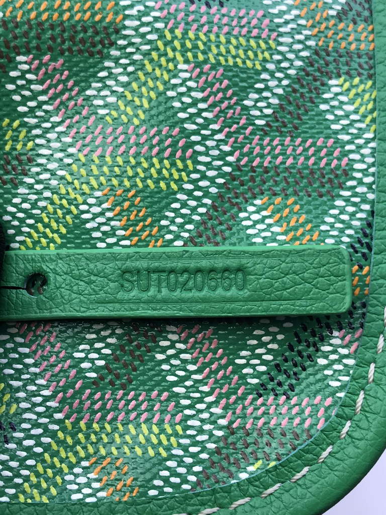 Goyard Anjou Mini Tote Bag, GY020660 Leather Green