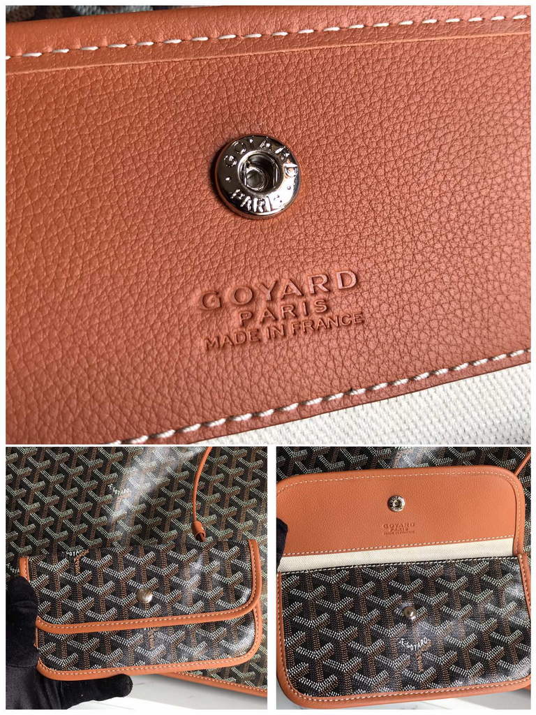 Goyard Anjou GM Tote Bag, GY020661 Leather Brown