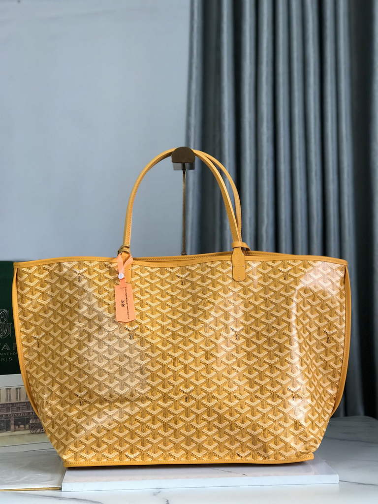 Goyard Anjou GM Tote Bag, GY020661 Leather Yellow