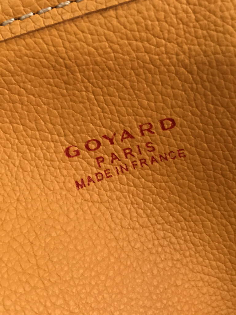 Goyard Anjou PM Tote Bag, GY020662 Leather Yellow