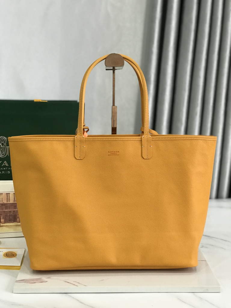 Goyard Anjou PM Tote Bag, GY020662 Leather Yellow