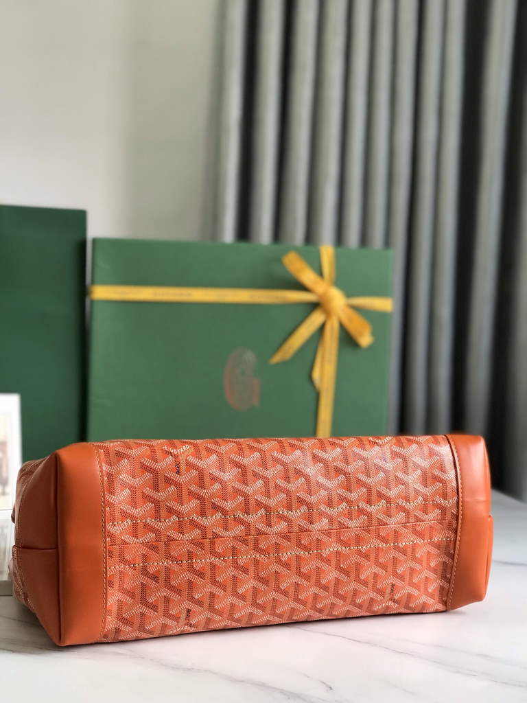 Goyard Bellechasse Biaude PM Tote Bag, GY020161 Orange Canvas