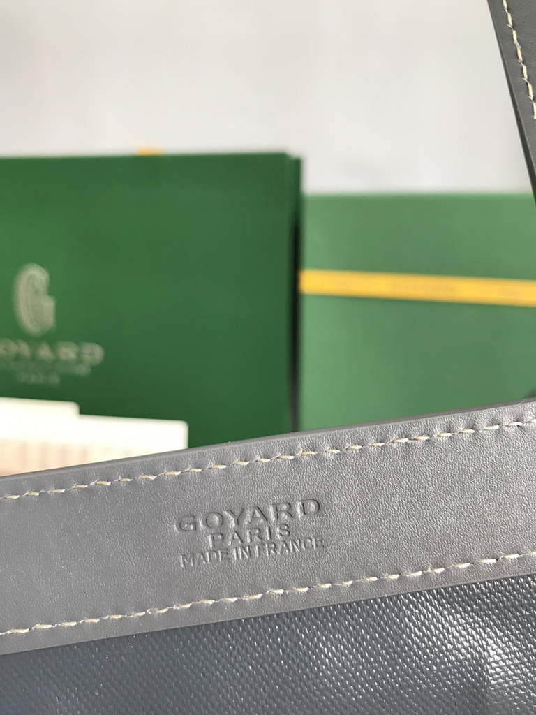 Goyard Bellechasse Biaude PM Tote Bag, GY020161 Gray Canvas