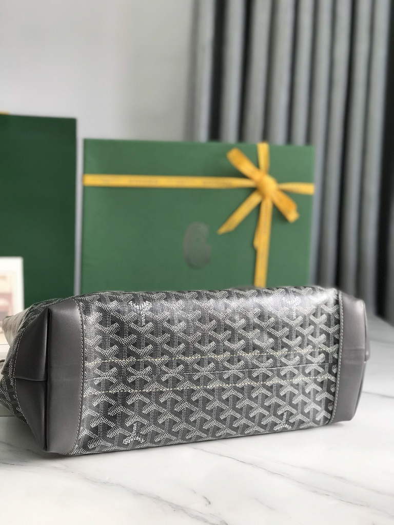 Goyard Bellechasse Biaude PM Tote Bag, GY020161 Gray Canvas