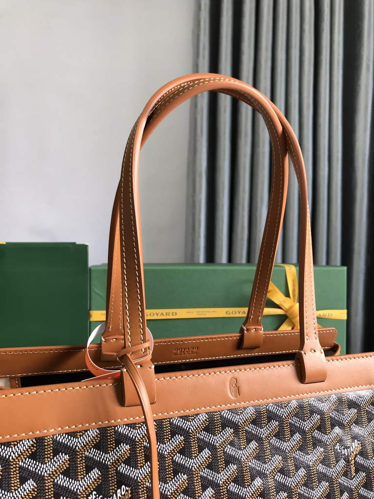 Goyard Bellechasse Biaude PM Tote Bag, GY020161 Brown Canvas