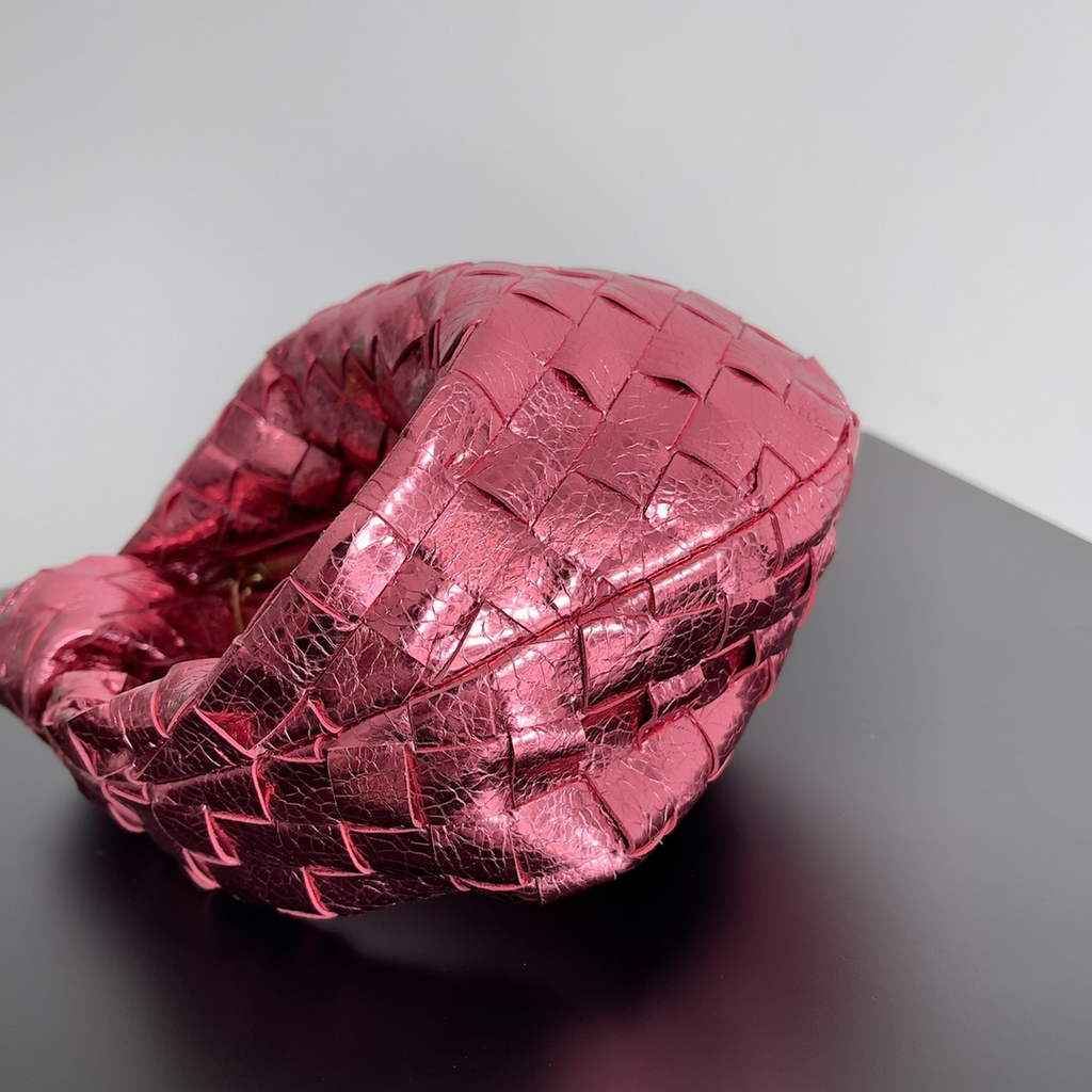 Bottega Veneta 651876 Mini Jodie top handle bag Lambskin Pink