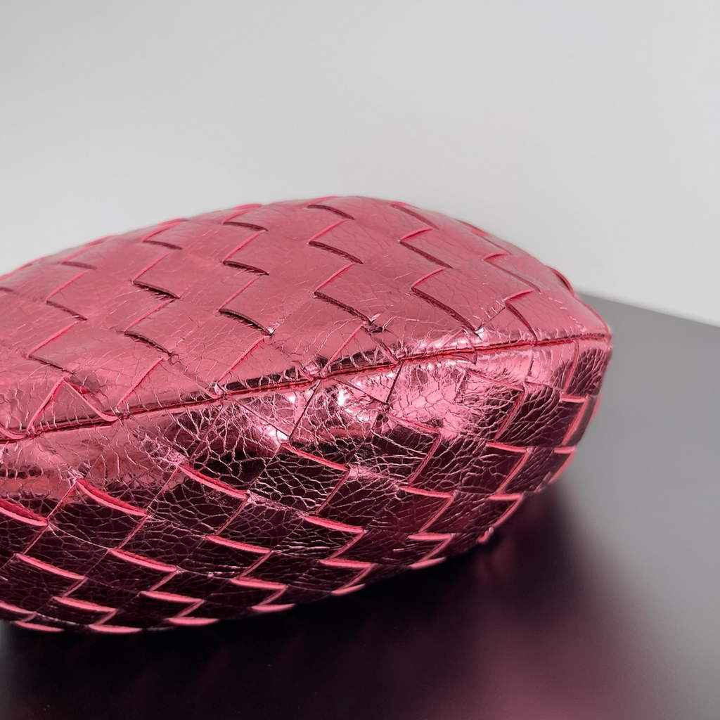 Bottega Veneta 651876 Mini Jodie top handle bag Lambskin Pink