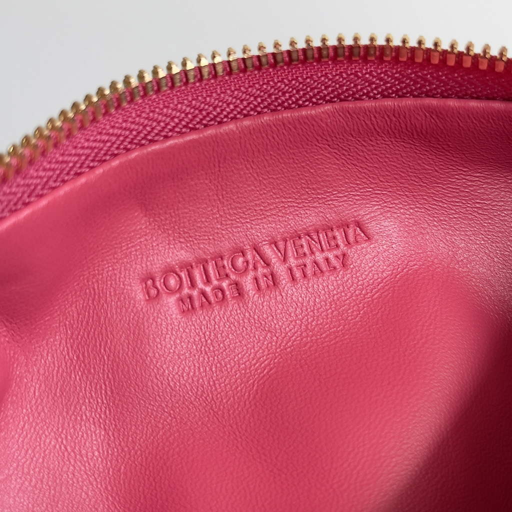 Bottega Veneta 651876 Mini Jodie top handle bag Lambskin Pink